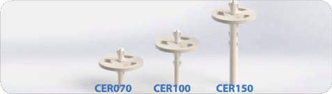 Система Cerafx. Анкеры для футеровок из керамического волокна.